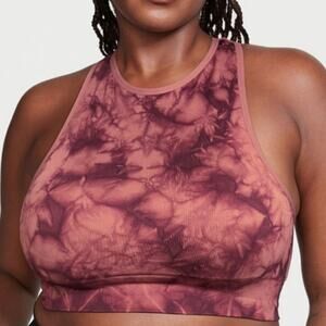 NWT Victoria Secret Seamless High Neck Medium Support Sports Bra Sz L